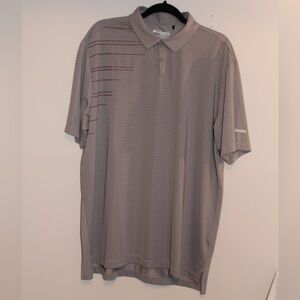 Columbia men’s gray golf short sleeve polo shirt size xl